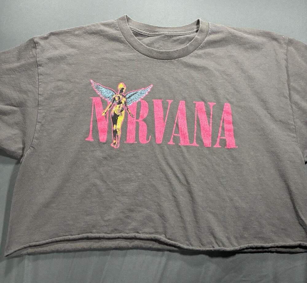 Nirvana In Utero Graphic Crop Top T-Shirt